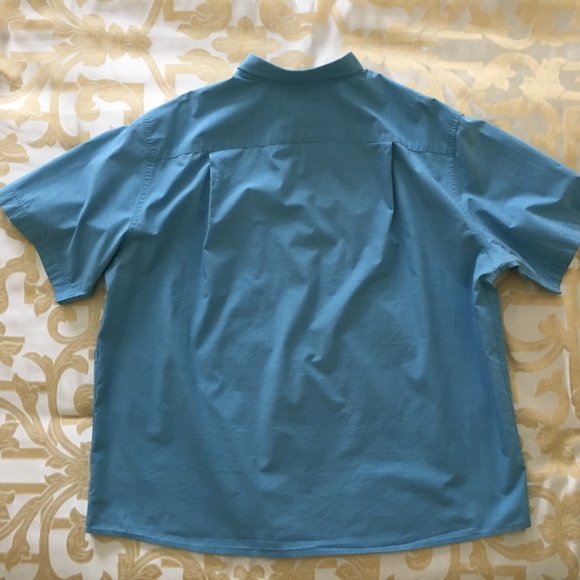 BIG AND TALL SYNRGY Blue Short Sleeves Shirt - Picture 2 of 6